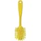 Remco 2 25/64 in W Dish Brush, Medium, 8 in L Handle, 3 1/8 in L Brush, Yellow, Plastic 42376 - alternate 2