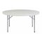 National Public Seating Round Folding Table, 60" W, 29-1/2" H, Blow-molded plastic Top, Speckled Gray BT-60R - alternate 1