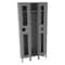 Tennsco Wardrobe Locker, 36 in W, 12 in D, 78 in H, (1) Tier, (3) Wide, Gray CSL-121272-3 MED GRE - alternate 1