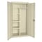 Sandusky Lee Combo Wardrobe Storage Cabinet, 72 in H, 36 in W, 18 in D, Recessed Pull, Keyed, Putty, 4 Shelves EACR361872-07 - alternate 1