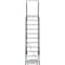 Ballymore 143 in H Steel Rolling Ladder, 11 Steps, 450 lb Load Capacity 113214X - alternate 5