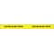 Zoro Select Barricade Tape, Caution Do Not Enter, Yellow, 2 in Wide x 180 ft Length, Vinyl, 4 mil 2IN W X 60 YDS - alternate 3
