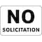 Electromark No Solicitation, 20 in W x 14 in H, Aluminum S1351A14 - alternate 2