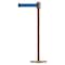 Tensabarrier Barrier Post with Belt, Blue, 7 1/2 ft Length, 38 in Post Height, No Legend, Stainless steel 890U-2P-2P-2P-STD-NO-L5X-C - alternate 1