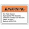 Brady Arc Flash Warning Label, 3 1/2 in Height, 5 in Width, Polyester, Horizontal Rectangle, English EL-1 - alternate 2