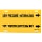 Brady Pipe Marker, Low Pressure Natural Gas, Yel, 4241-G 4241-G - alternate 1