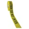 Zoro Select Barricade Tape, Caution, Yellow, 3 in Wide x 1,000 ft Length, Polyethylene, 4 mil B3104Y16-200 - alternate 4