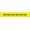 Zoro Select Barricade Tape, Caution, Yellow, 3 in Wide x 1,000 ft Length, Polyethylene, 4 mil B3104Y16-200 - alternate 2