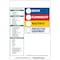 Brady Rectangle HMIG Reactivity Label 10"H x 7-1/4"W, Multicolor, Pk100 99182 - alternate 1