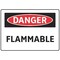 Electromark Danger Sign, 7 in Height, 10 in Width, Vinyl, English S148FF - alternate 1