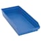 Quantum Storage Systems Shelf Storage Bin, Polypropylene, Blue, 4 in H, 11 1/8 in W, 23 5/8 in L QSB116BL - alternate 3