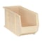 Quantum Storage Systems Hang & Stack Storage Bin, Polypropylene, Ivory, 9 in H, 8 1/4 in W, 18 in L QUS265IV - alternate 1