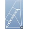 Ballymore 103 in H Aluminum Wheelbarrow Ladder, 7 Steps, 300 lb Load Capacity ALWB730 - alternate 2