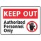 Electromark Danger Sign, 7 in Height, 10 in Width, Aluminum, English S188FA - alternate 2