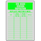 See All Industries Inspection Label, Eyewash, Self-Adhesive Aluminum, 4 1/4 in H x 3 in W, White, Rectangle, 25 PK IL-EYE - alternate 3
