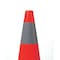 Rockford Silk Screen Process Traffic Cone Collar, Waterproof Cloth Vinyl, 10 1/2 in Height, 0.5 lb, Yellow 6 PK CS-1 - alternate 2