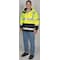 Tingley 3-In-1 High Visibilityt Rain Jacket with Hood, Polyester, Class 3 R, Black/Green/Yellow, S J24172 - alternate 7