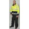 Tingley 3-In-1 High Visibilityt Rain Jacket with Hood, Polyester, Class 3 R, Black/Green/Yellow, S J24172 - alternate 2