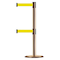 Tensabarrier Barrier Post with Belt, Yellow, 7 1/2 ft Length, 38 in Post Height, No Legend 889T2U-2P-2P-STD-NO-Y5X-C - alternate 1