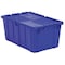 Orbis Attached Lid Container, 17.2 gal Volume Cap., 26 7/8 in L, 16 7/8 in W, 12 1/8 in H, Plastic, Blue FP243 Blue - alternate 1