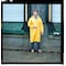Mcr Safety Classic Raincoat with Detachable Hood, PVC/Polyester, .35mm, Waterproof, 49 in L, Yellow, Medium 200CM - alternate 2