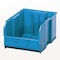 Quantum Storage Systems Hang & Stack Storage Bin, Polypropylene, Blue, 10 in H, 11 in W, 18 in L QUS260BL - alternate 5