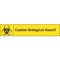 Electromark Biohazard Sign, 1 3/4 in Height, 9 in Width, Vinyl S339A - alternate 1