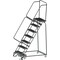 Ballymore 103 in H Steel Rolling Ladder, 7 Steps, 450 lb Load Capacity 073214R - alternate 2