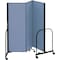 Screenflex Partition, 5 Ft 9 In W x 4 Ft H, Blue CFSL403-DB - alternate 1