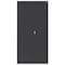 Sandusky Lee Combo Wardrobe Storage Cabinet, 72 in H, 36 in W, 18 in D, Recessed Pull, Keyed, Black, 4 Shelves EACR361872-09 - alternate 1