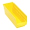Quantum Storage Systems Shelf Storage Bin, Polypropylene, Yellow, 4 in H, 4 1/8 in W, 11 5/8 in L QSB101YL - alternate 1