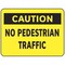 Electromark Caution Sign, 10 in Height, 14 in Width, Vinyl, English S1423V10 - alternate 1