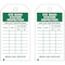Brady Tag, Inspection, Paper, 5 3/4 in H x 3 in W, Green on White, Rectangle, 100 PK 86674 - alternate 1