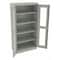Tennsco Shelving Storage Cabinet, 72 in H, 36 in W, 24 in D, Swing, Keyed, Light Gray, 4 Shelves, 0 Drawers CVD7224 LIGHT GREY - alternate 1
