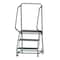 Ballymore 58 1/2 in H Steel Rolling Ladder, 3 Steps, 450 lb Load Capacity H326X - alternate 1