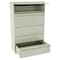 Tennsco 42 in W 5 Drawer Lateral File Cabinet, Champagne/Putty LPL4260L50 PUTTY - alternate 1