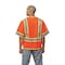 Kishigo Medium Class 3 High Visibility Vest, Orange 1243-M - alternate 4
