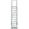 Ballymore 153 in H Steel Rolling Ladder, 12 Steps, 450 lb Load Capacity 123214G - alternate 4