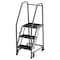 Ega 54 in H Steel Rolling Ladder, 3 Steps, 450 lb Load Capacity F005-G - alternate 1