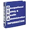 Brady Binder, Occupational Safety and Health Administration Information, 10 1/2 in W, 11 5/8 in H BR806E - alternate 1