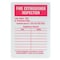 See All Industries InspectionLabel, Red/Silver, Aluminum, PK25 IL-FIRE - alternate 1
