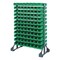 Quantum Storage Systems Steel Bin Rail Floor Rack, 20 in D x 54 in H x 36 in W, Green QRU-12D-220-192GN - alternate 1