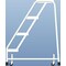 Ballymore 38 in H Aluminum Rolling Ladder, 4 Steps, 350 lb Load Capacity A4S30 - alternate 2