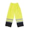 Occunomix Rain Pants, Polyester/Polyurethane, 28 3/4 in Inseam, Drawstring Closure, Yellow, Size M LUX-TENR-YM - alternate 1
