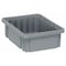 Quantum Storage Systems Divider Box, Polypropylene, Gray, 3 1/2 in H, 8 1/4 in W, 10 7/8 in L DG91035GY - alternate 1