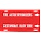 Brady Pipe Mrkr, Fire AutoSprinklers, 6to7-7/8In 4059-F - alternate 1