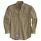 Carhartt Men's Flame-Resistant Collared Shirt, 8.6 cal/sq cm, S, 12% Nylon, 88% Cotton FRS160-KHI SML REG - alternate 1