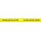 Zoro Select Barricade Tape, Caution Chemical Hazard, Red or Yellow, 3 in Wide x 500 ft Length, Polypropylene BTR-05-5 - alternate 3