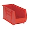 Quantum Storage Systems Hang & Stack Storage Bin, Polypropylene, Red, 9 in H, 8 1/4 in W, 18 in L QUS265RD - alternate 1
