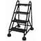 Cotterman 40 in H Steel Rolling Ladder, 4 Steps, 450 lb Load Capacity ST-400 A2 C7 P5 - alternate 1